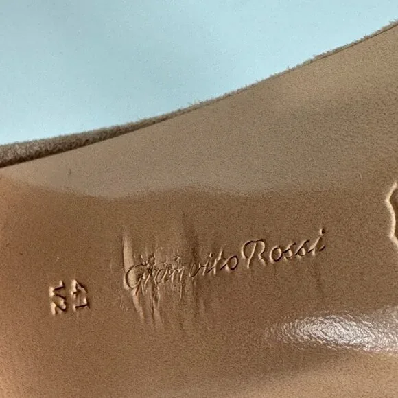 Gianvito Rossi Suede Sandals, Size 41.5